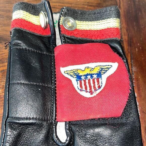 Black USA Army women’s small right hand leather golf glove​ & marker - Picture 2 of 6